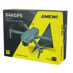 Amewi 25364 AMXFlight X4KGPS Brushless-Drohne mit 3D-Gimbal & 4K Kamera inkl. 2 Akkus