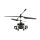 Amewi 25350 Apache AH-64 Helikopter Koaxial 3,5-Kanal RTF