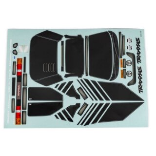 Traxxas 10816-BLK Mini Rally VXL Ford RS200 Aufkleberbogen schwarz TRX10816-BLK