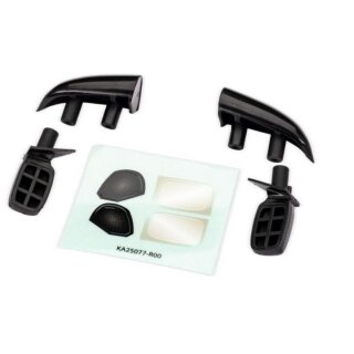 Traxxas 10818-BLK Seitenspiegel + Dach-Lufteinlässe schwarz Mini-Rally TRX10818-BLK