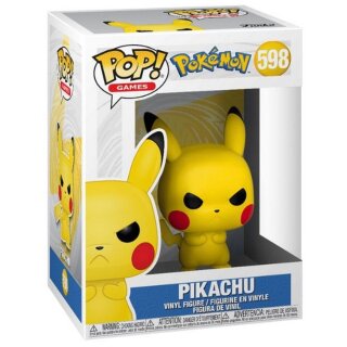 Funko POP FK48401 Pokémon POP! Games Vinyl Figur Grumpy Pikachu 9 cm