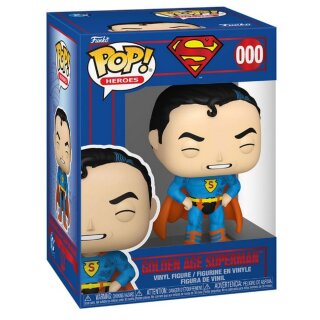 Funko POP FK86228 DC Comics Golden Age Superman POP! Vinyl Figur 9 cm