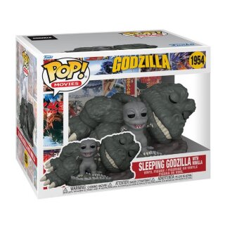 Funko POP FK86526 Super Sized Sleeping Godzilla with Minilla POP! Vinyl Figur 9 cm