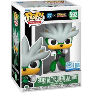 Funko POP FK88904 DCs Justice League and Sonic Silver/GL POP! Vinyl Figur 9 cm