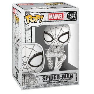 Funko POP FK90300 Marvel Sketched - Spider-Man POP! Vinyl Figur 9 cm