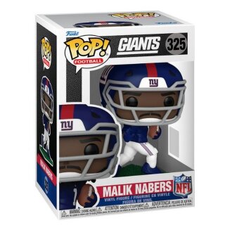 Funko POP FK90509 NFL: Legends Giants- Malik Nabers POP! Vinyl Figur 9 cm
