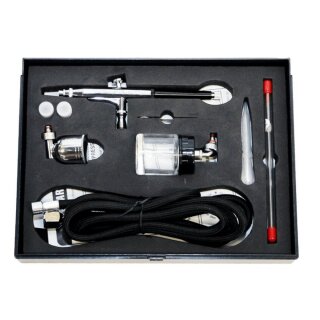 Siva 15002 Airbrush Set mit Spritzdüse 0,2mm / 0,3mm / 0,5 mm