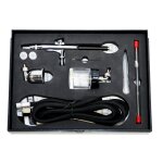 Siva 15002 Airbrush Set mit Spritzdüse 0,2mm / 0,3mm...