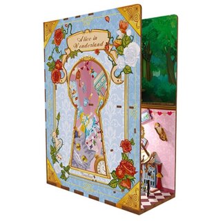 Siva 128 Alice in Wonderland Book Nook TONECHEER