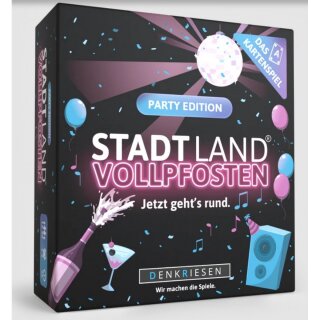 Denkriesen SL3019 Stadt Land Vollpfosten® Kartenspiel - Party Edition