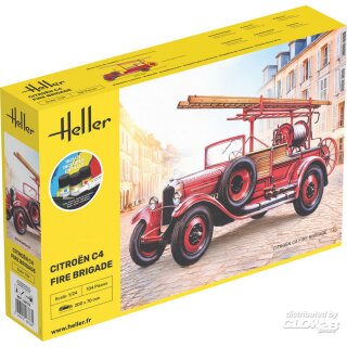 Heller 56733 STARTER KIT Citroen C4 Fire Brigade 1:24