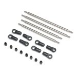 Axial AXI-2207 Rear Upper/Lower 4WS Links Set, Titanium:...