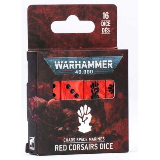 Warhammer 40000 43-115 Chaos Space Marines: Red Corsairs Dice Set 99220102021