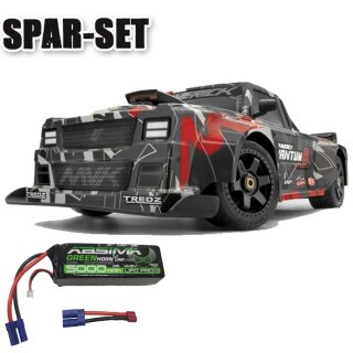 Maverick MV150313 QuantumR Flux 4S 1/8 4WD Race Truck - Grey/Red - Spar Set