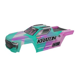 Arrma ARA-2654 MINI KRATON Body, Teal/Pink