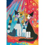 Schmidt Spiele 58659 Rosina Wachtmeister Glückliche Katzenfamilie 1000 Teile Puzzle
