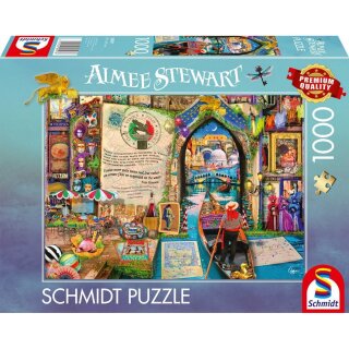 Schmidt Spiele 58597 Aimee Stewart Erinnerungen an Venedig 1000 Teile Puzzle