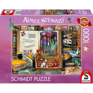 Schmidt Spiele 58598 Aimee Stewart Erinnerungen an New York 1000 Teile Puzzle