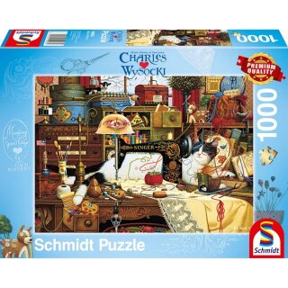 Schmidt Spiele 59993 Charles Wysocki Maggie, die Chaotin 1000 Teile Puzzle