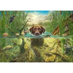 Schmidt Spiele 58572 Mark Fredrickson Hundeliebe – brauner Labrador 1000 Teile Puzzle