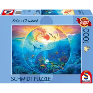 Schmidt Spiele 58594 Silvia Christoph Yin & Yang Im Reich der Meerestiere 1000 Teile Puzzle