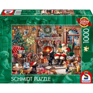 Schmidt Spiele 58872 Gemütliche Weihnachten 1000 Teile Puzzle