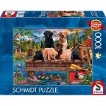 Schmidt Spiele 59778 Hundefamilie am See 1000 Teile Puzzle