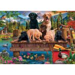 Schmidt Spiele 59778 Hundefamilie am See 1000 Teile Puzzle