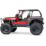 Axial AXI03008V2T1 1:10 SCX10 III Jeep CJ-7 4X4 RTR Brushed Rock Crawler, Red