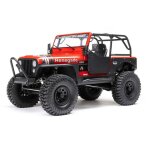 Axial AXI03008V2T1 1:10 SCX10 III Jeep CJ-7 4X4 RTR Brushed Rock Crawler, Red
