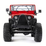 Axial AXI03008V2T1 1:10 SCX10 III Jeep CJ-7 4X4 RTR Brushed Rock Crawler, Red
