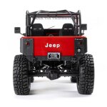 Axial AXI03008V2T1 1:10 SCX10 III Jeep CJ-7 4X4 RTR Brushed Rock Crawler, Red