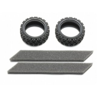 Tamyia 54861 1:10 Reifen (2) Rally Block weich 26mm 300054861