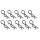 Carson 908060 Karosserie-Splinte (10) 24mm schwarz 500908060