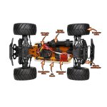 DF-Models 3197 1:10 BigStrike Truck 4WD brushed RTR inkl. Akku/Lader