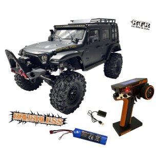 DF-Models 3226 1:10 DF-4S Pro brushless Scale Crawler 2-Gang RTR - matt schwarz