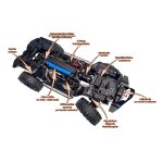 DF-Models 3226 1:10 DF-4S Pro brushless Scale Crawler 2-Gang RTR - matt schwarz