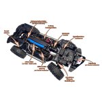 DF-Models 3228 1:10 DF-4S Pro brushless Scale Crawler 2-Gang RTR - orange