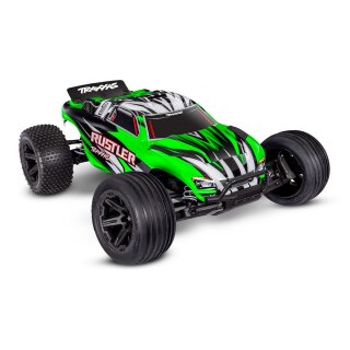 Traxxas 37254-8 Rustler 1:10 2WD Stadium-Truck RTR Clipless + Akku/Lader grünX