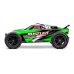 Traxxas 37254-8 Rustler 1:10 2WD Stadium-Truck RTR Clipless + Akku/Lader grünX