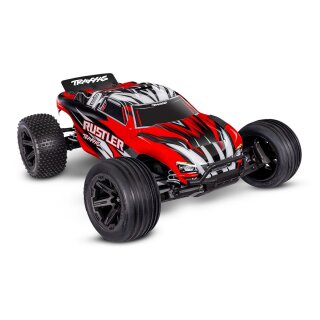 Traxxas 37254-8 Rustler 1:10 2WD Stadium-Truck RTR Clipless + Akku/Lader rotX