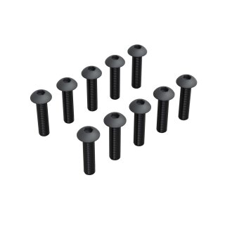 Arrma ARA-3443 M2.5x12mm Button Head Screw With M3 Head (10)