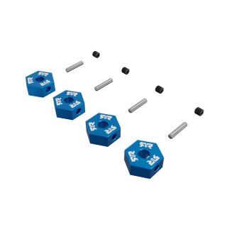 Arrma ARA-3116 12mm Metal Wheel Hex Set (4), Blue