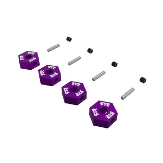 Arrma ARA-3117 12mm Metal Wheel Hex Set (4), Purple