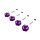 Arrma ARA-3117 12mm Metal Wheel Hex Set (4), Purple