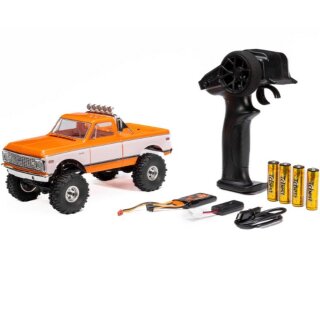 Axial AXI-3408T2 1:24 SCX24 1967-1972 Chevrolet C10 4WD Truck RTR, Orange