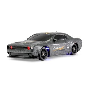 Amewi 21137 Drift Sport Muscle Car mit Gyro 4WD vollproportional 1:43 RTR grau
