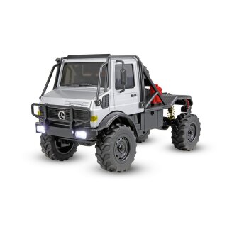 Amewi 22768 1:18 Mercedes-Benz Unimog U4000 Scale Crawler 4WD RTR grau