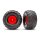 Traxxas 3663-RED Terra Groove Reifen auf Felge hinten rot (2)