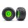 Traxxas 3663-GRN Terra Groove Reifen auf Felge hinten grün (2)